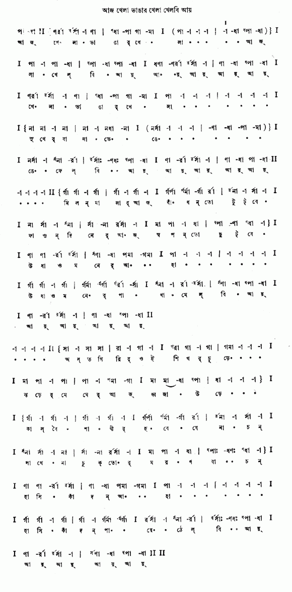 Aaj Khela Bhangar Khela